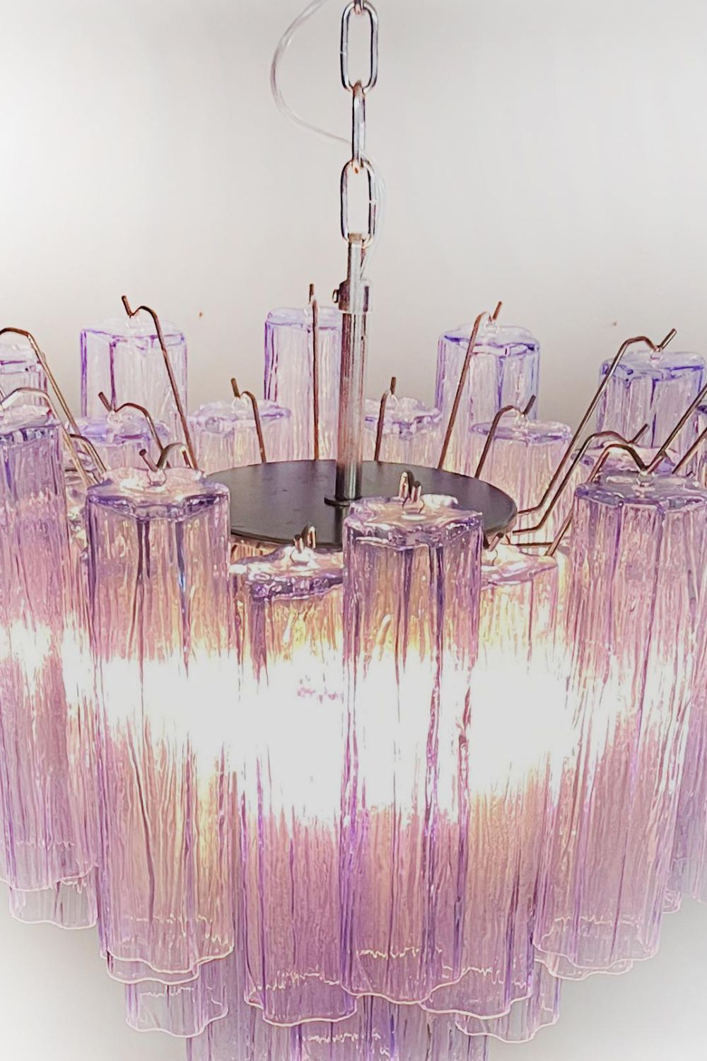 Amethyst Art Glass Pendant Chandelier - view 12 | everlamps