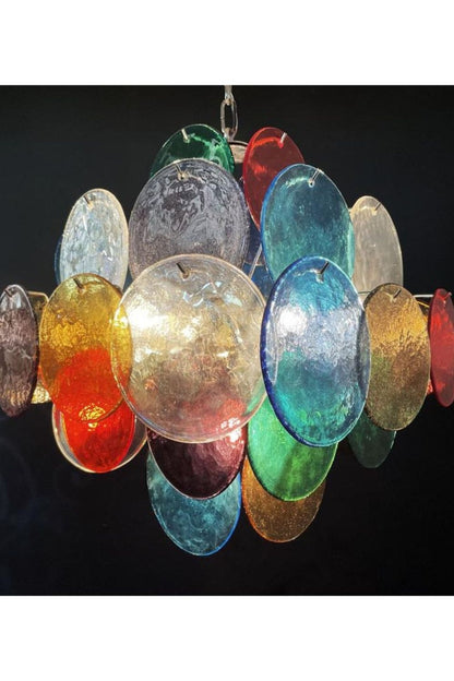 Art Glass Disc Pendant Light - view 9 | everlamps