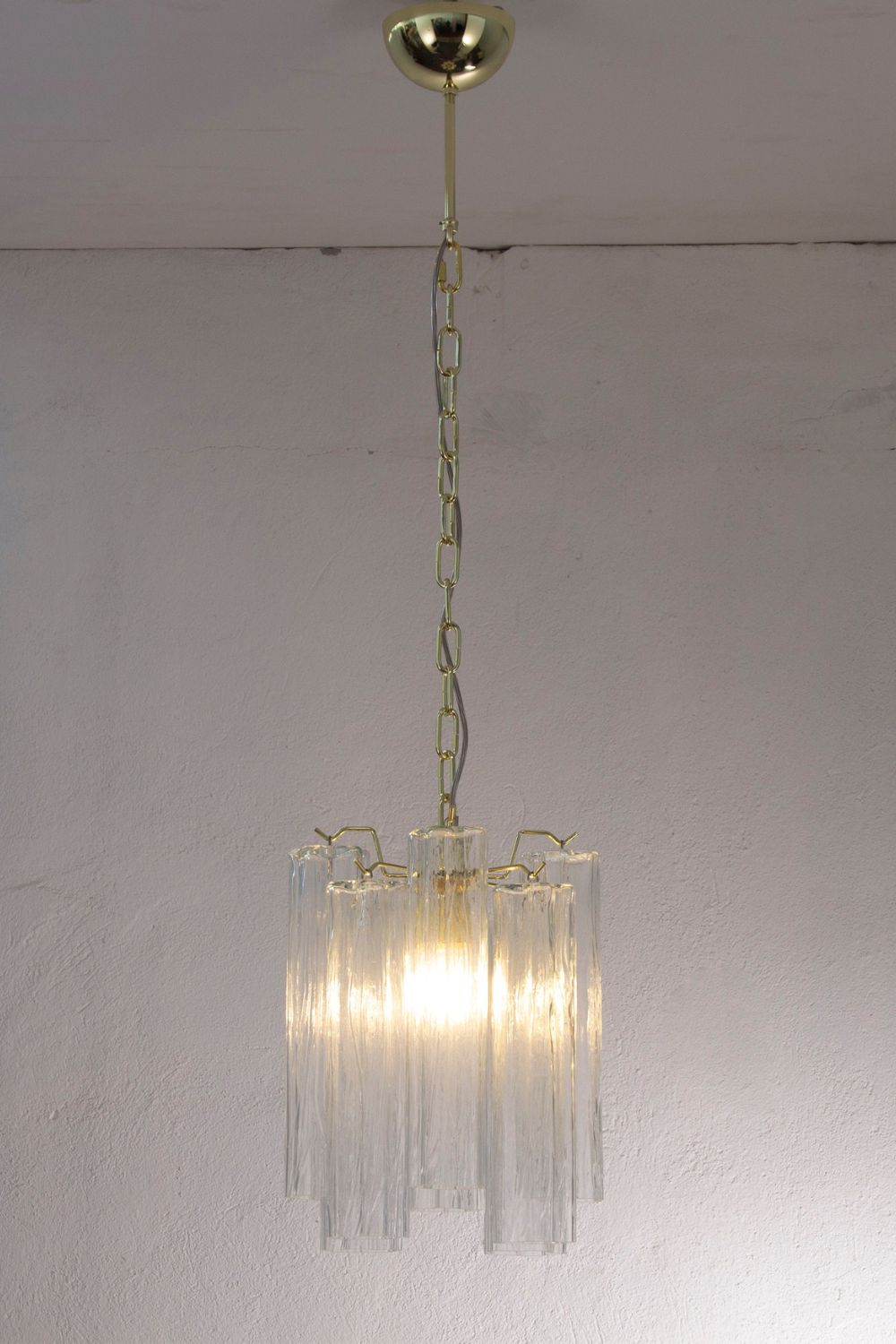 Vintage Art Glass Tronchi Pendant Light - view 2 | everlamps