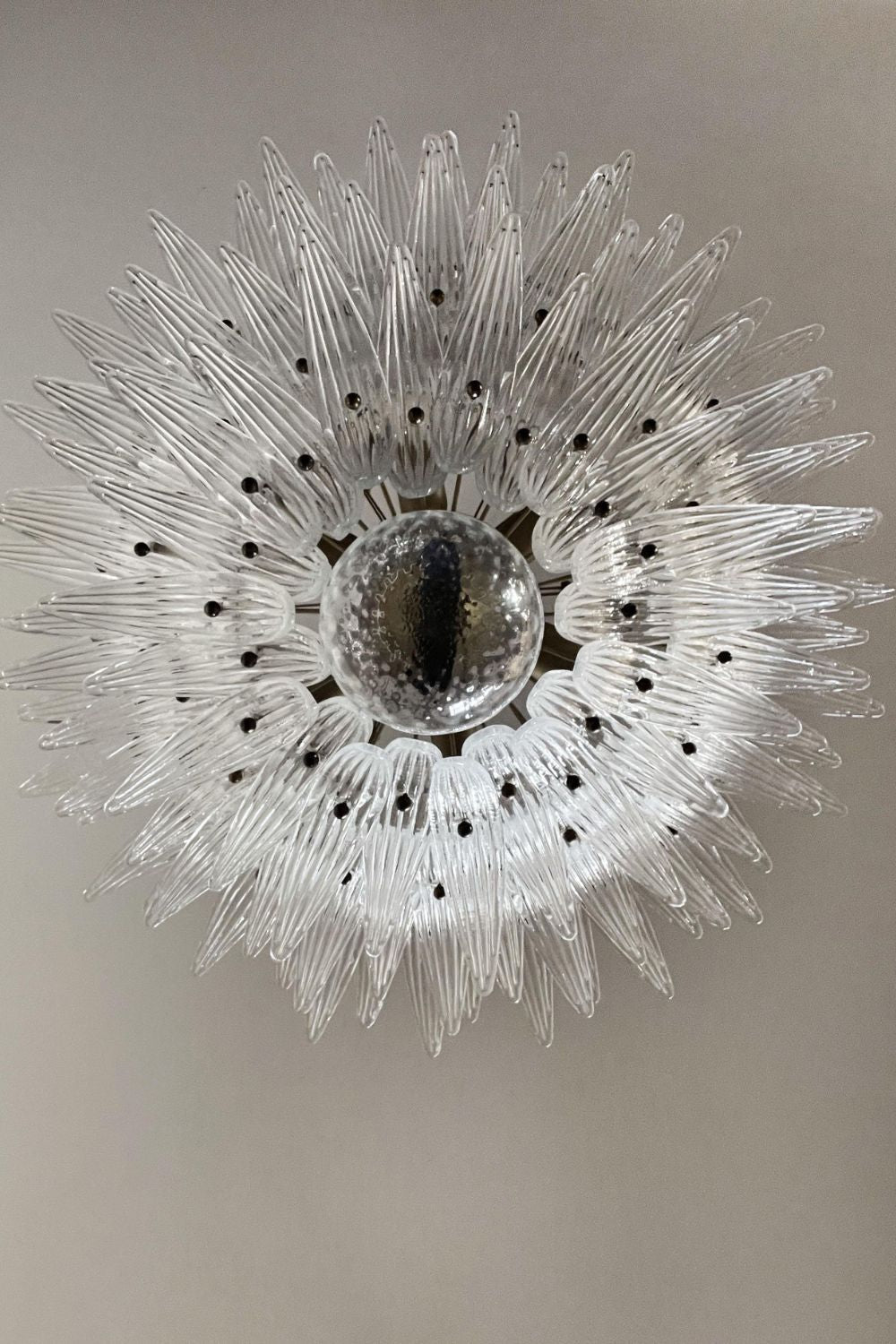 Italian Art Three-Tiered Palmette Chandelier - view 14 | everlamps