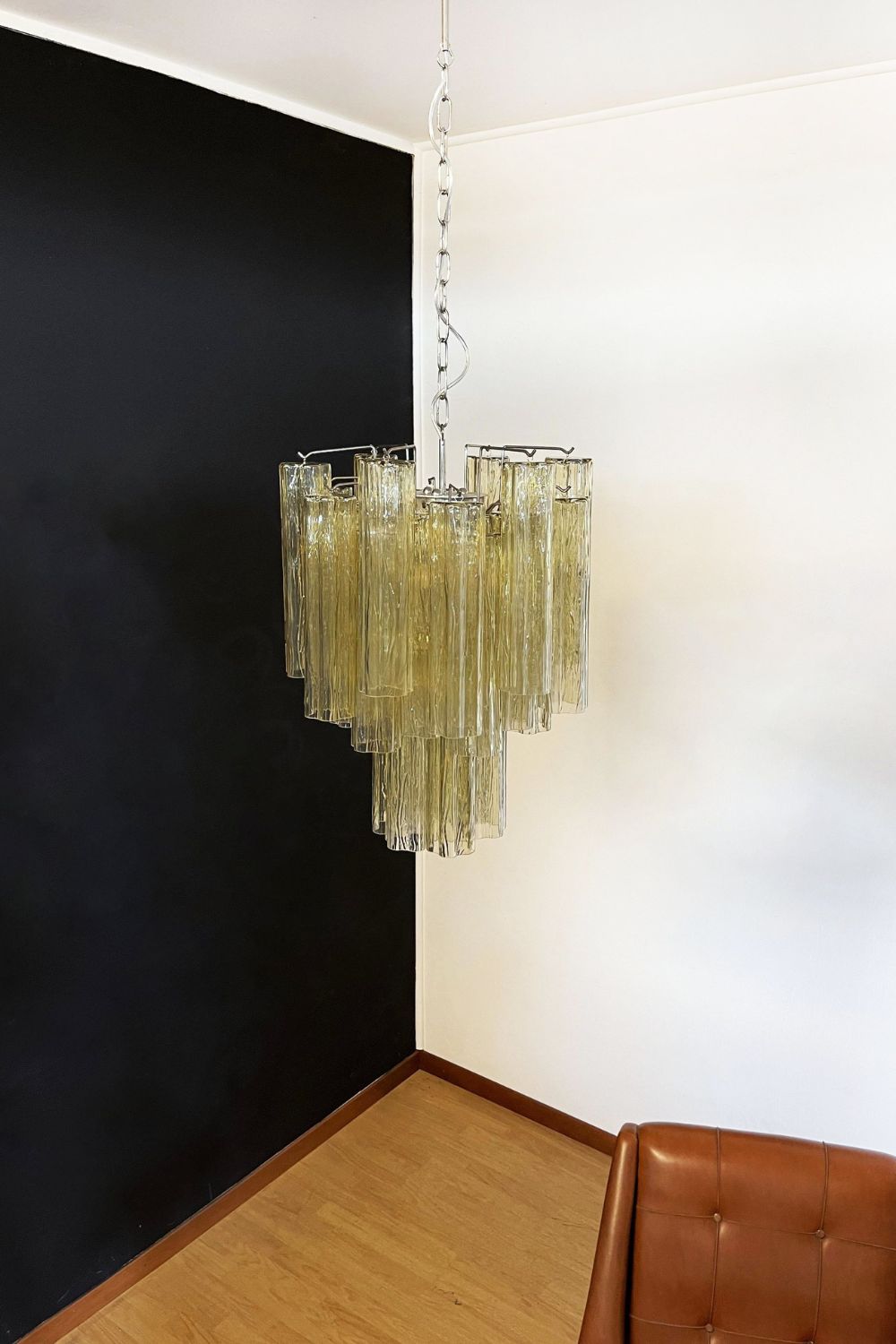Amber Art Crystal Tube Chandelier - view 8 | everlamps