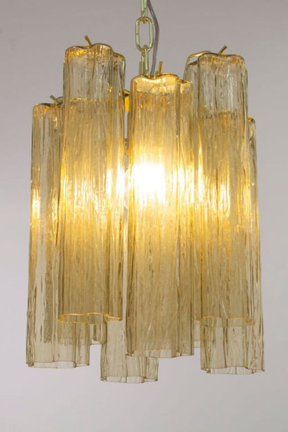 Italian Amber Art Tronchi Glass Pendant Light - view 6 | everlamps