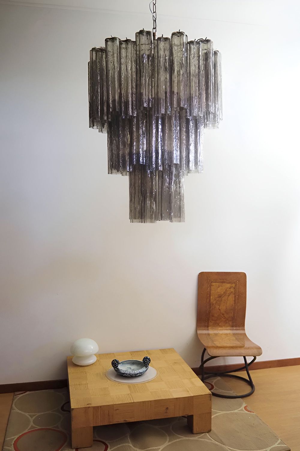 Smoked three-tier Art chandelier - view 6 | everlamps