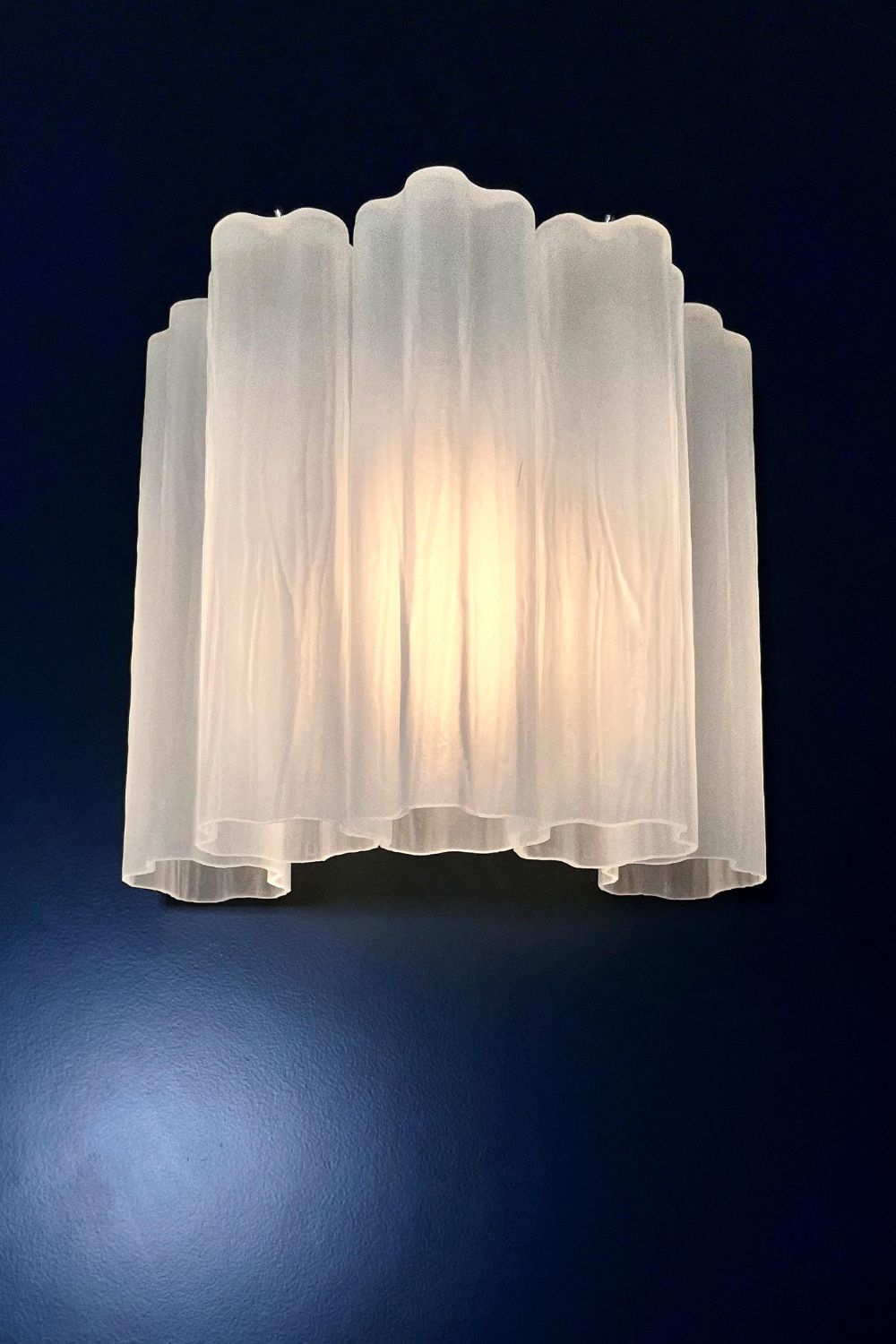 Frosted white Art glass tube wall Lamp - view 3 | everlamps