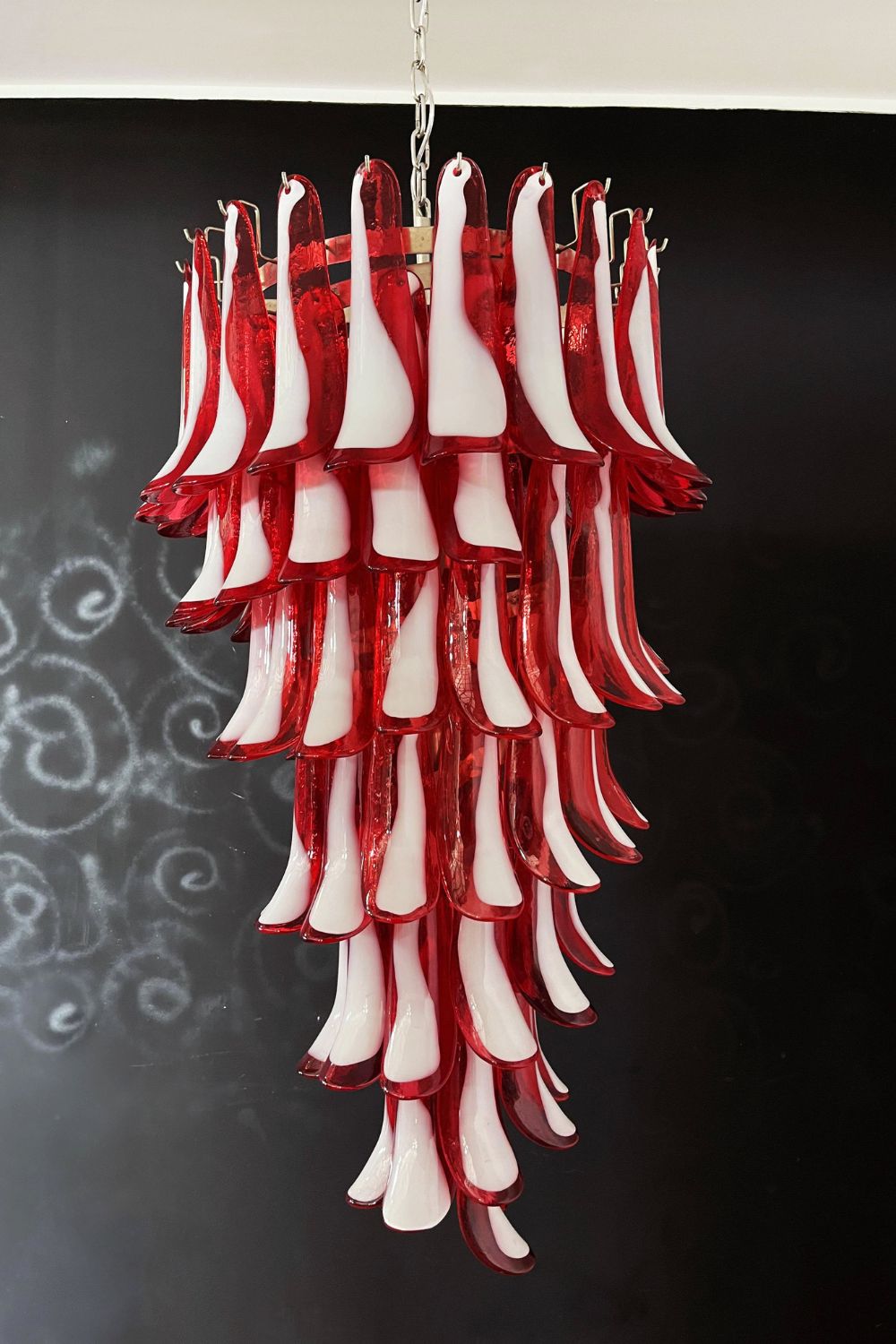 Vintage Italian Art Spiral Chandelier - view 9 | everlamps