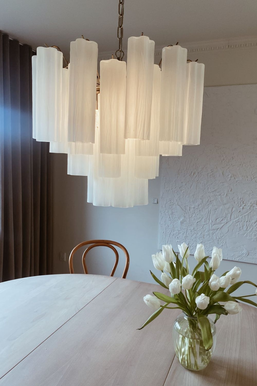 Art Opal Tube  Chandelier - 36 tubes - view 3 | everlamps