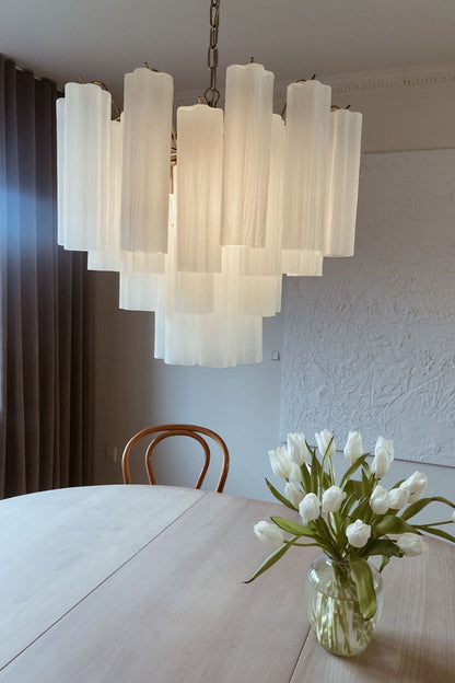Art Opal Tube  Chandelier - 36 tubes - view 3 | everlamps