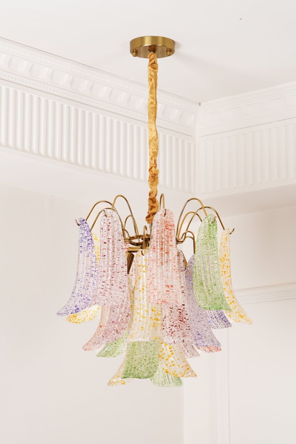 Mazzega Art colorful glass chandelier - view 3 | everlamps