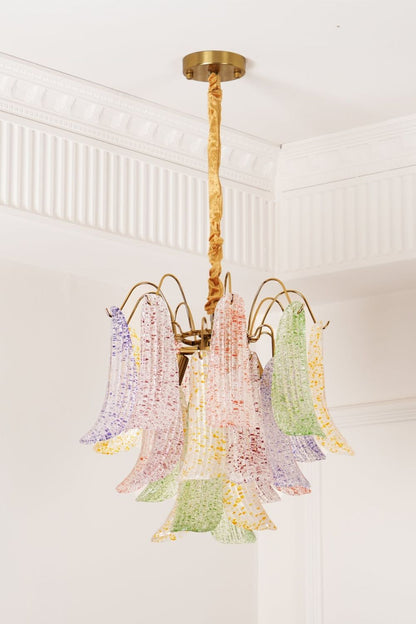 Mazzega Art colorful glass chandelier - view 3 | everlamps