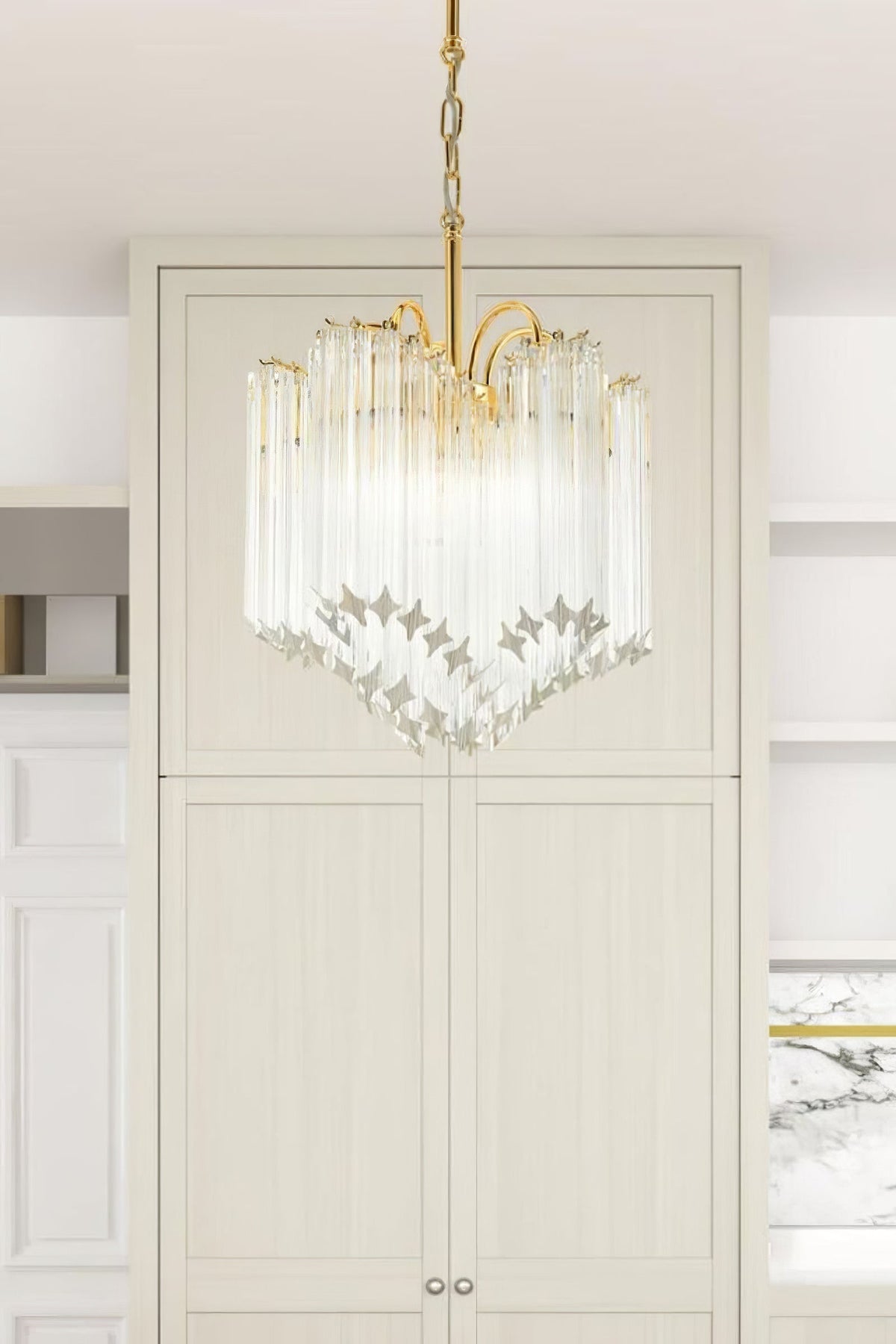 Quadriedri Crystal Art Chandelier - view 2 | everlamps