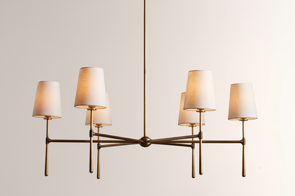 Rhodes Round Chandelier 4/6 Light - Everlamps