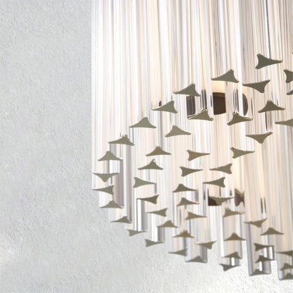 Rainfall Glass Round Chandelier