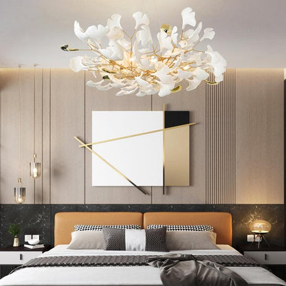 Ginkgo Chandelier Gold