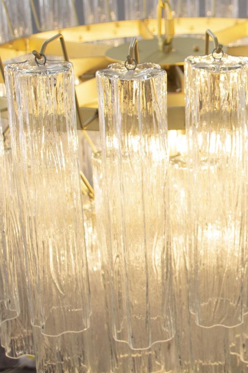 1990s Tronchi Art Glass Cascade Chandelier - view 8 | everlamps