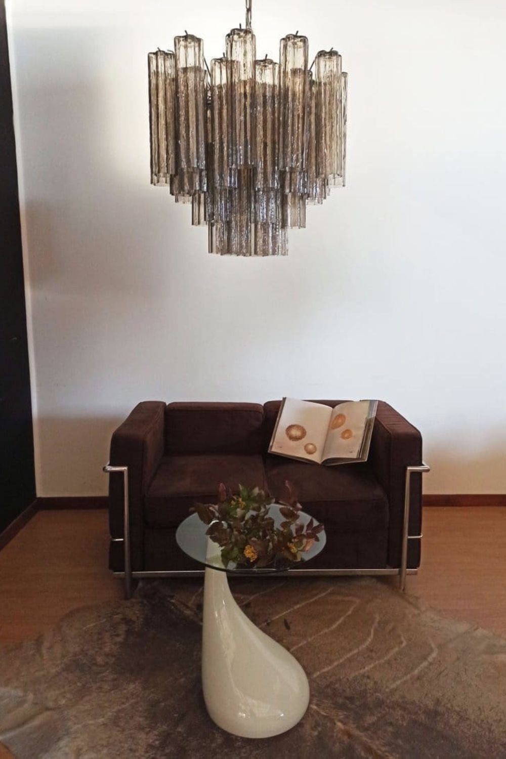 Smoked Art Glass 36-Tube Chandelier - view 4 | everlamps