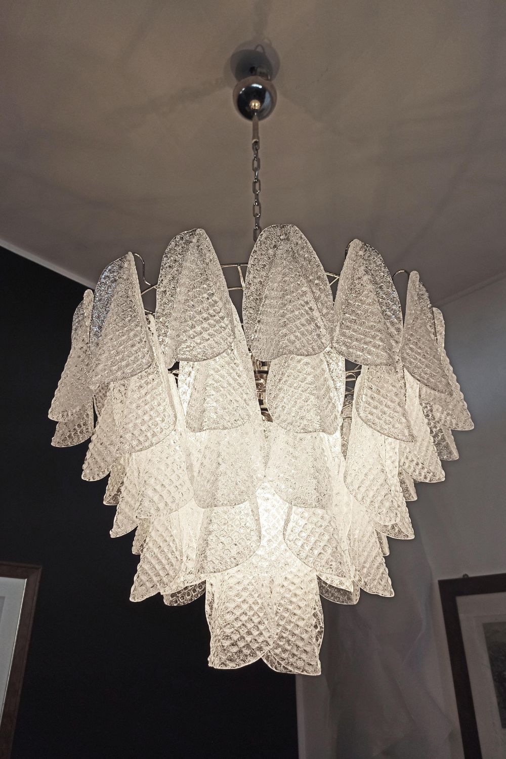Rondini Transparent Art Glass Chandelier - view 6 | everlamps