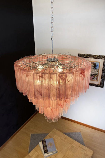 Art red cloud glass multi-layer chandelier - view 9 | everlamps