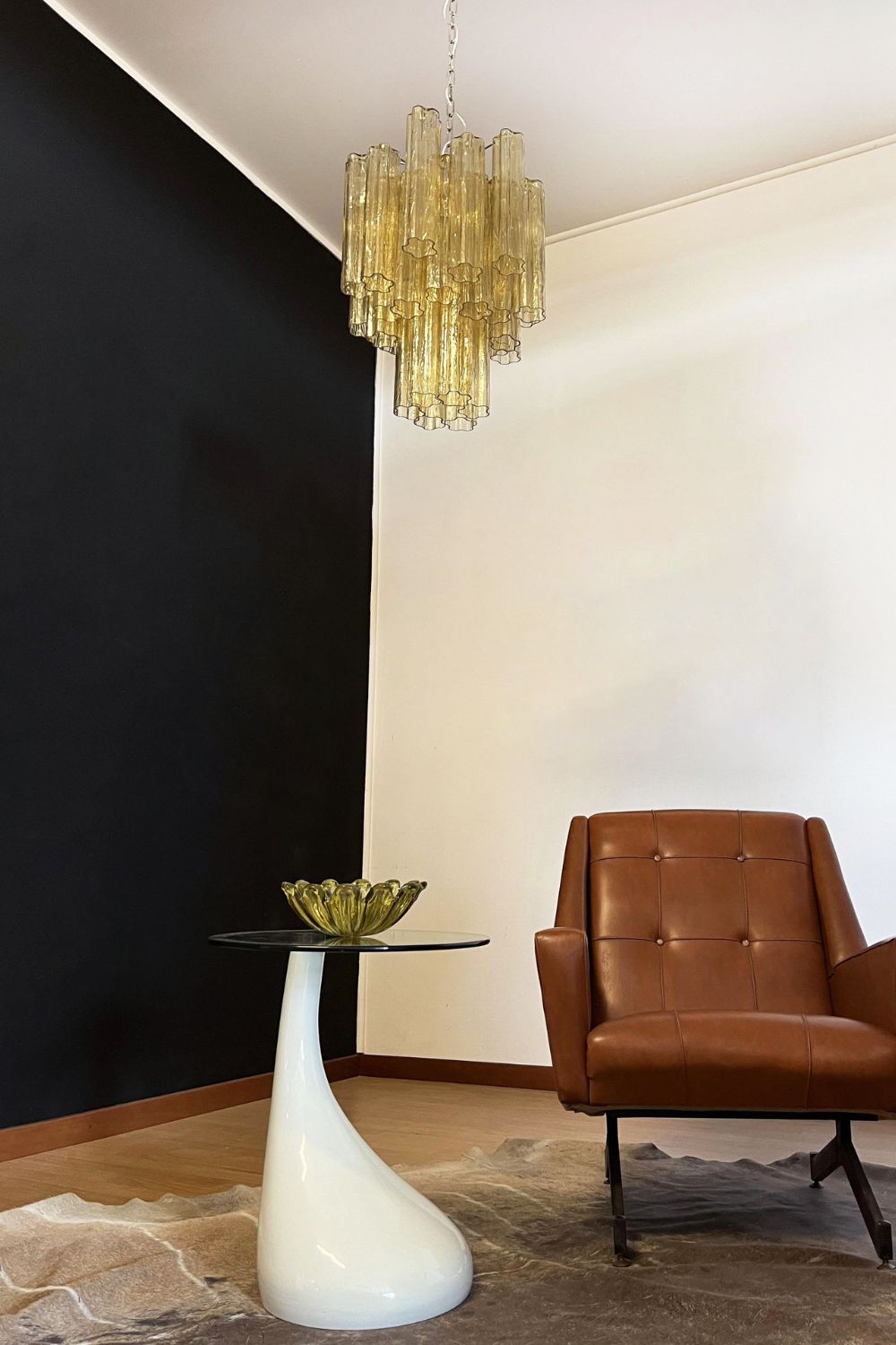 Amber Art Crystal Tube Chandelier - view 10 | everlamps