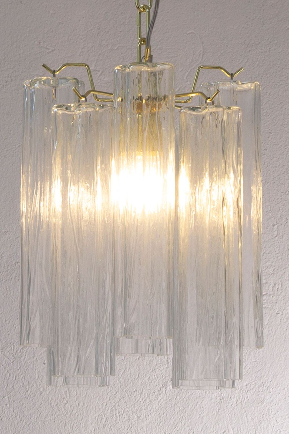 Vintage Art Glass Tronchi Pendant Light - view 4 | everlamps