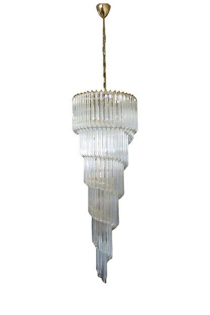Art Style Spiral Glass Chandelier | everlamps