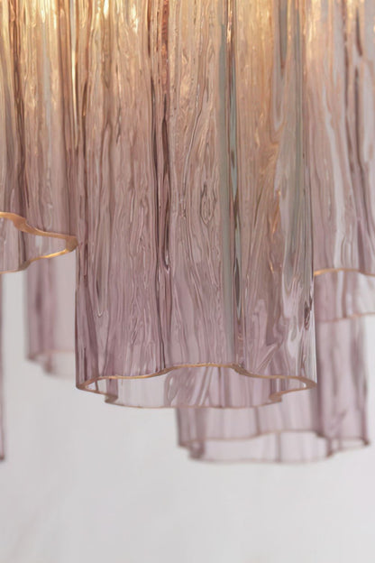 1990s Art Amethyst Glass Chandelier - view 9 | everlamps