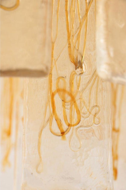 Amber Art Glass Tiered Chandelier - view 10 | everlamps