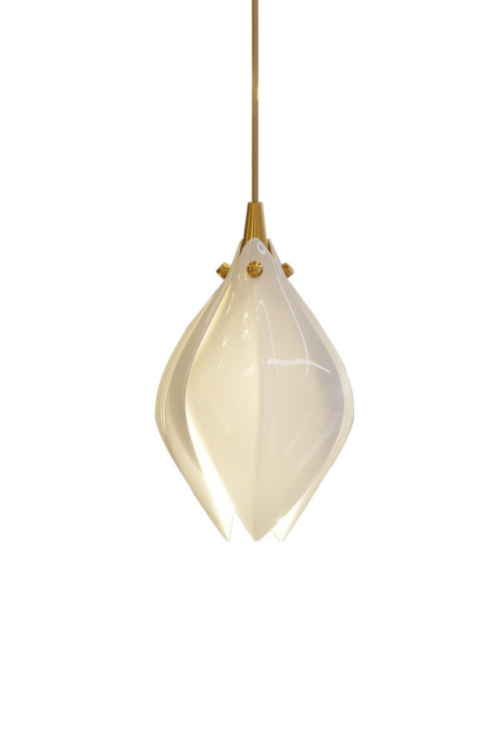 Gold Stem Ceramic Flower Chandelier - view 23 | everlamps