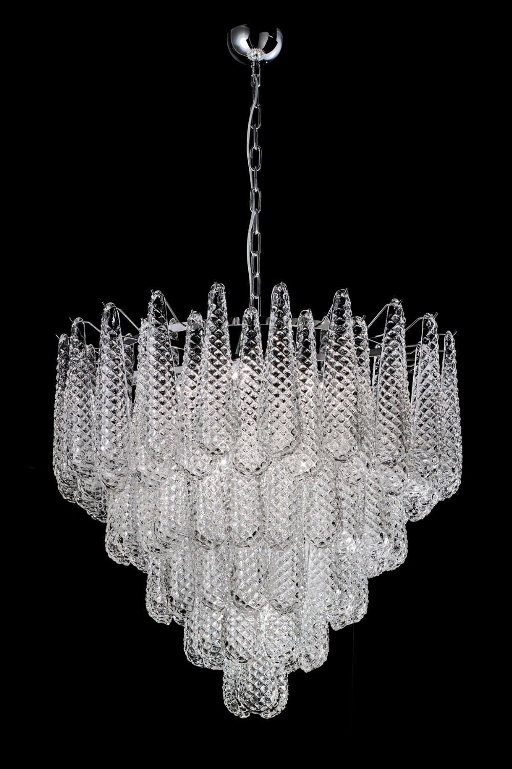 Murano Honeycomb Glass Chandelier - everlamps