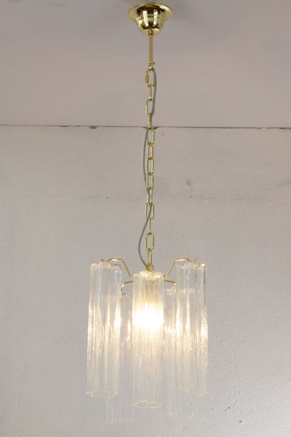 Clear Glass Tronchi Suspension Lamp - view 7 | everlamps