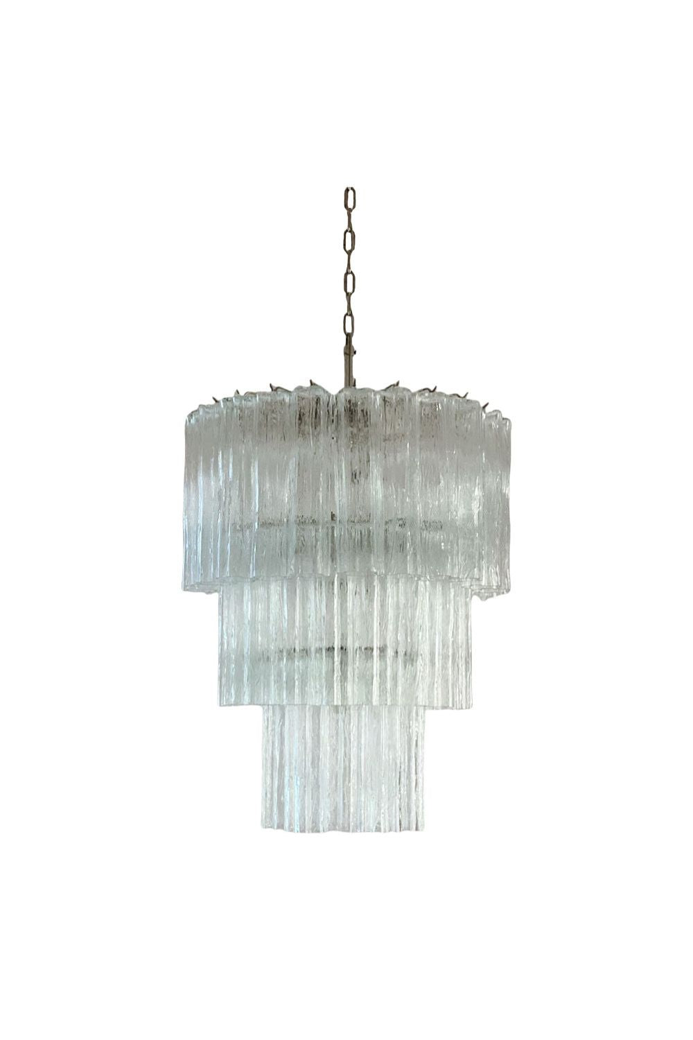 52-Tube Clear Art Glass Chandelier | everlamps