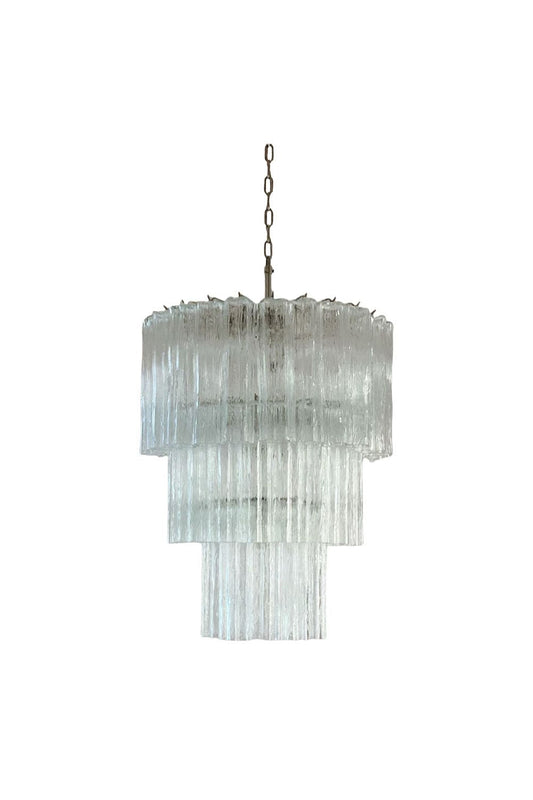 52-Tube Clear Art Glass Chandelier | everlamps