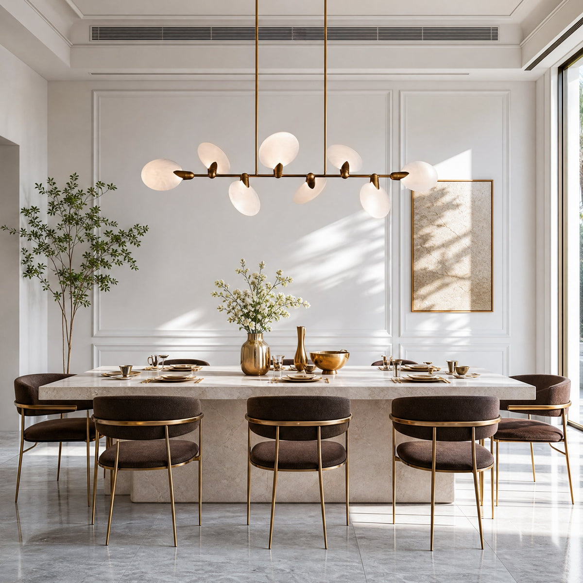 Lyla Linear Chandelier 62"74"