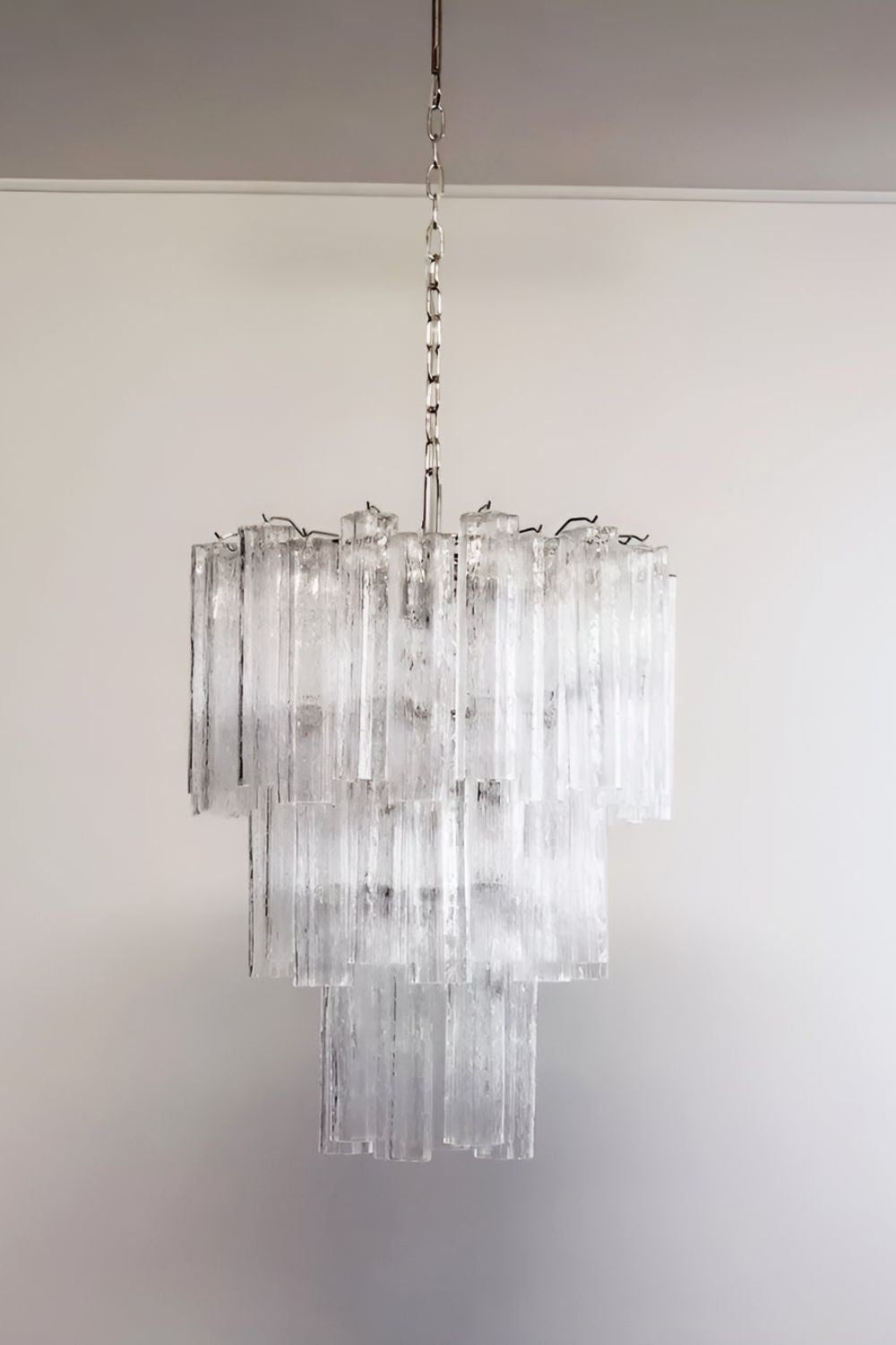 Art Venetian Clear Glass Tube Chandelier - view 10 | everlamps