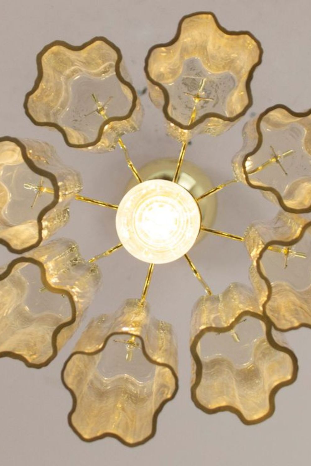 Italian Amber Art Tronchi Glass Pendant Light - view 9 | everlamps