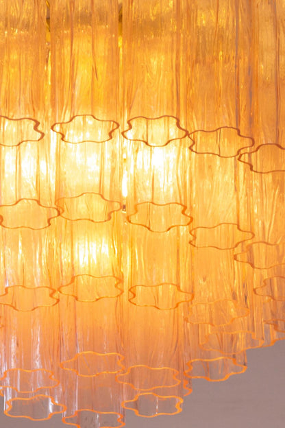 Large Pink Art Glass Tronchi Ceiling Light - view 8 | everlamps