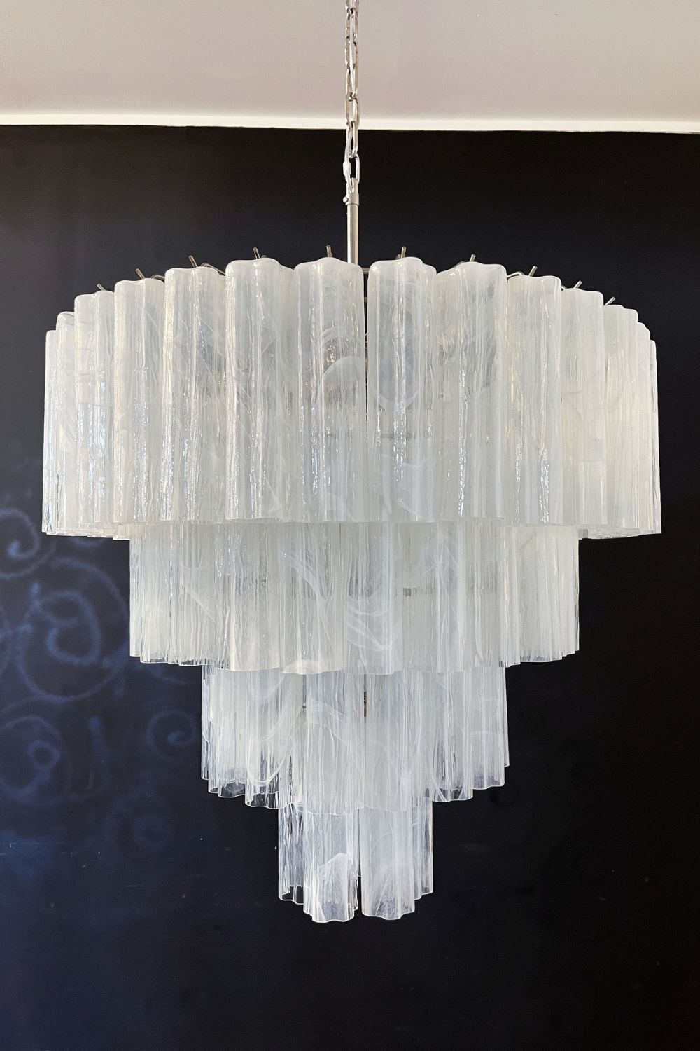 Art White Glass Tube Chandelier – 78 Pieces - view 12 | everlamps