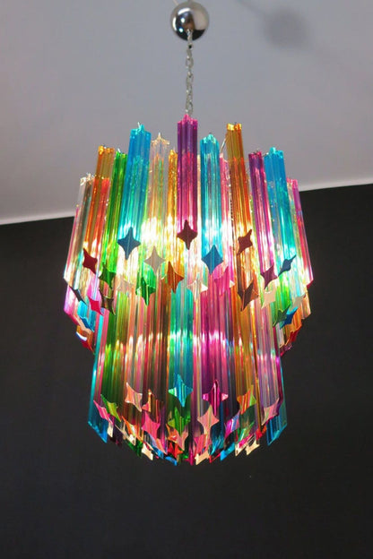 Quadridri Multicolor Prism Chandelier - view 3 | everlamps