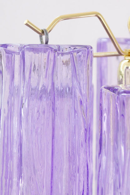 Italian Art Style Purple Tronchi Chandelier - view 9 | everlamps