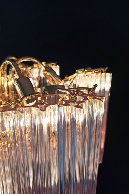Vintage Pink Art Quadriedri Prism Chandelier - view 12 | everlamps