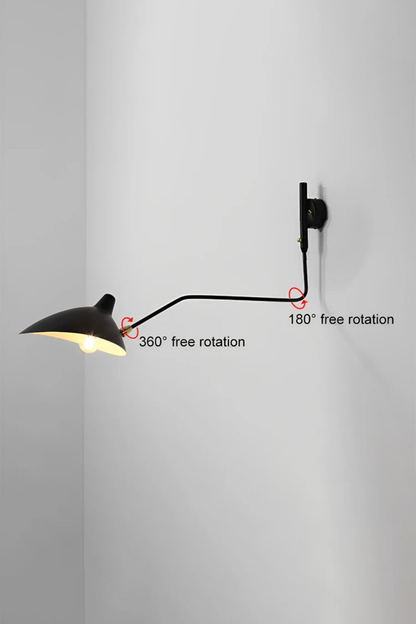 Adjustable Swing Arm Wall Lamp - view 18 | everlamps