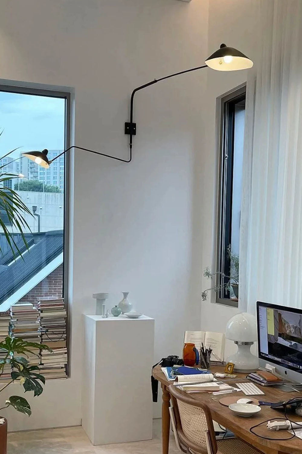 Adjustable Swing Arm Wall Lamp - view 12 | everlamps