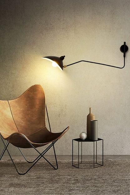 Adjustable Swing Arm Wall Lamp - view 2 | everlamps