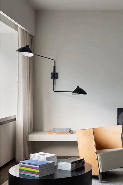Adjustable Swing Arm Wall Lamp - view 4 | everlamps