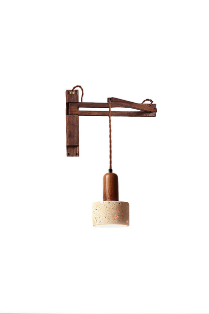 Adjustable Travertine Dome Wall Sconce | everlamps