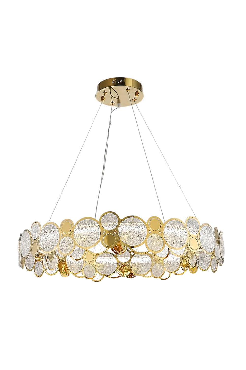 Adrianna Glass Round Chandelier - everlamps