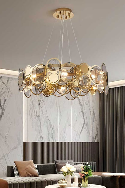 Adrianna Glass Round Chandelier - everlamps