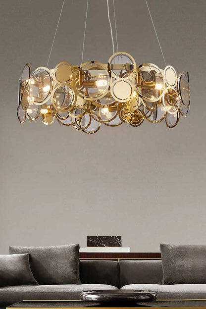 Adrianna Glass Round Chandelier - everlamps