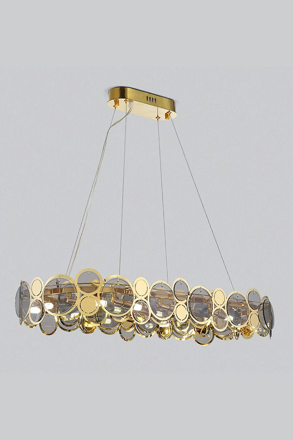 Adrianna Glass Round Chandelier - everlamps