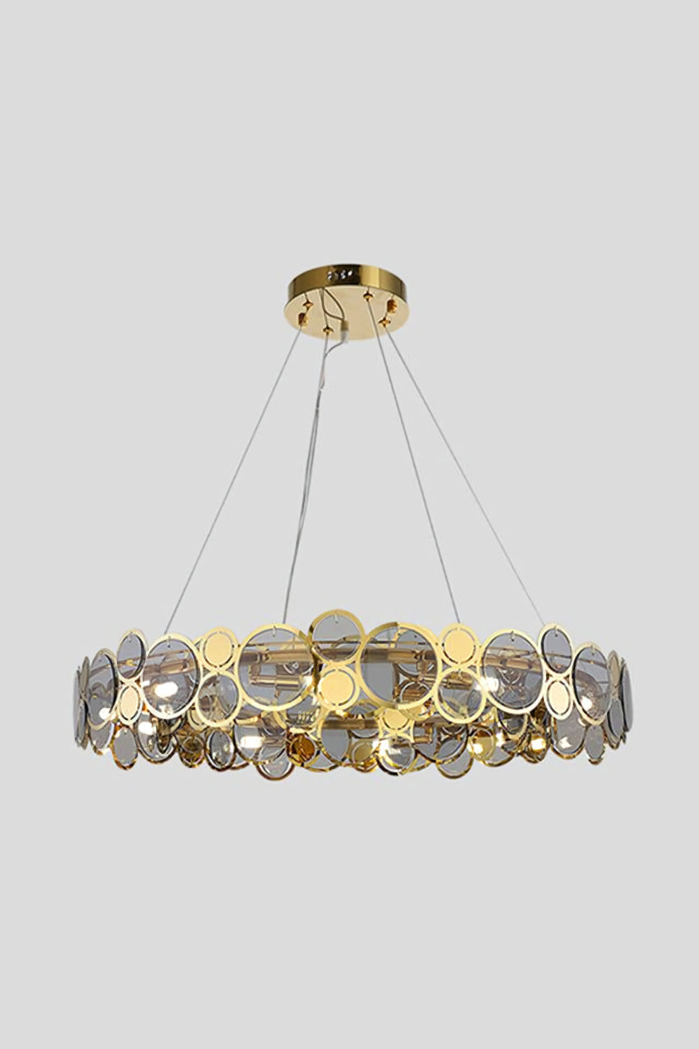 Adrianna Glass Round Chandelier - everlamps