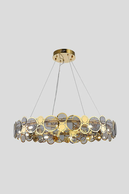 Adrianna Glass Round Chandelier - everlamps